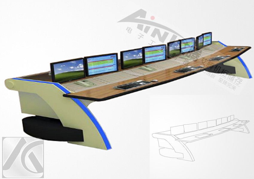 平面操作台 电视墙 监控电视墙 屏幕墙图3