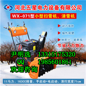 专业销售小型除雪机_停车场扬雪机_广场扬雪机_绥化除雪机报价图3