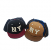 外贸儿童帽子 cocoinkids品牌 NY字母款尼料护耳鸭舌帽