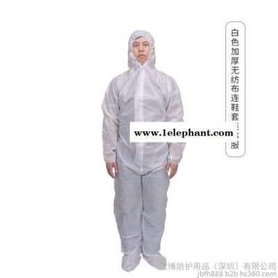 一次性工作服连体全身防护服连帽喷漆防护隔离衣防尘服图2