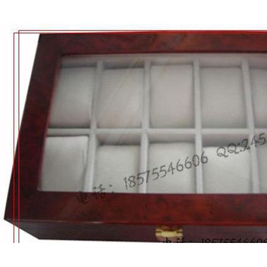 实木收纳盒工厂订做仿红木12支手表盒 高光木制手表包装盒 木制手表礼盒