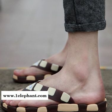 夏季新款韩版时尚潮流拖鞋 清凉男士拖鞋 户外沙滩男士休闲拖鞋