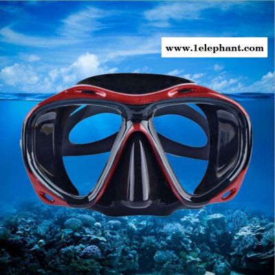 新款游泳眼镜潜水防护面罩 高清广角防雾潜水镜浮潜眼镜装备