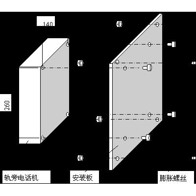 昆仑 防潮电话机 应急求助通话机 防水防潮电话机 隧道电话机 高速公路急救防水电话机图2