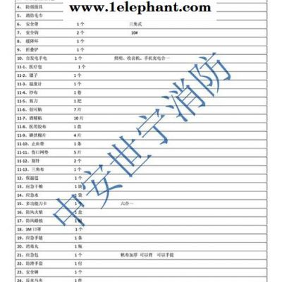 中安世宁ZA20070应急包 25类合一应急包 地震、火灾、应急救援一体包 火灾逃生应急套装组合图6