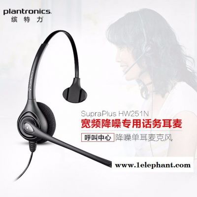 缤特力（Plantronics）HW251N  呼叫中心专业耳机/耳麦 降噪保护听力 行货支持防伪验证图2