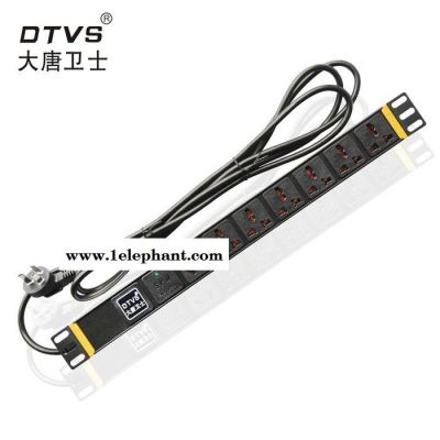 供应江苏南京 大唐卫士 DT7172-1  防雷PDU  电源机柜  插排插座  10A多用孔 机柜专用pdu 机柜插座图4