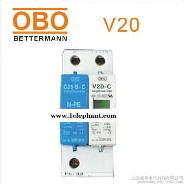 OBO防雷器V20-C/2-AS单相带声光报警浪涌保护器