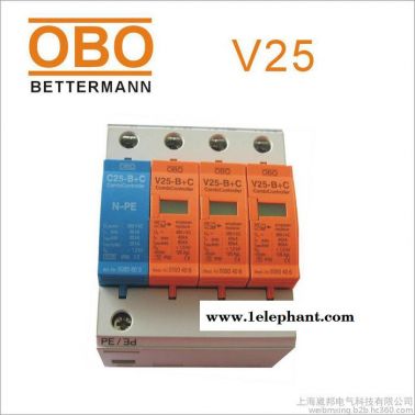 OBO单相带遥信接点浪涌保护器V25-B/1+NPE/FS电源防雷器