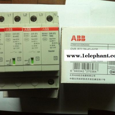 ABB OVRBT2-3N-40/320 PTS 安全防雷ABB电涌保护器产品代理商图5