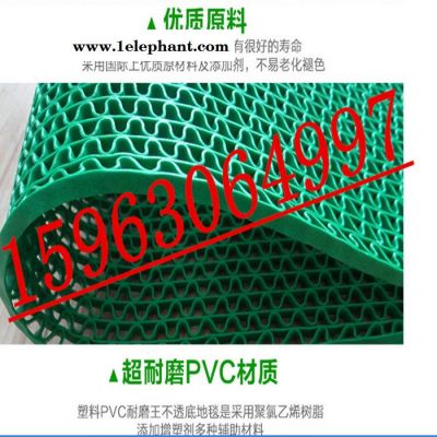 2019等待惊喜   S型网格塑料地毯  PVC镂空浴室防滑垫0.9米图2