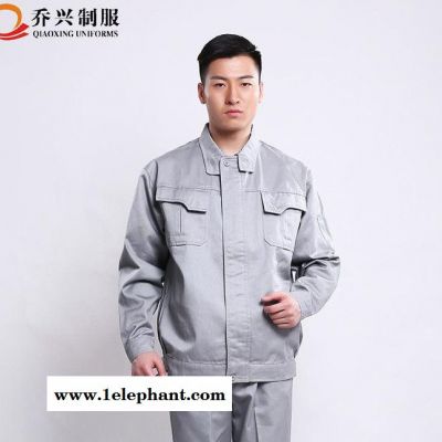 特价工作服银灰色防静电防酸工装套装化工特种防护服直销图3