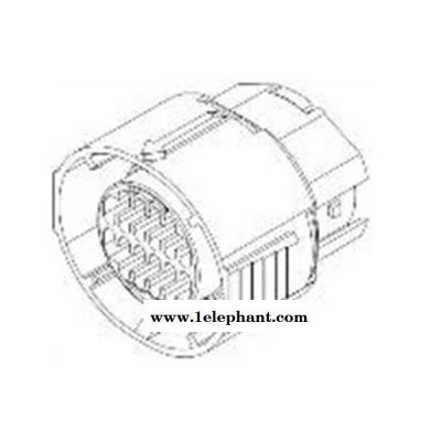 德尔福Delphi汽车连接器12034413黑色公防尘塞图5