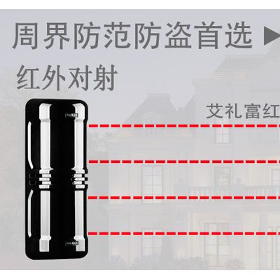 北京天津艾礼富四光束100米  红外对射 红外线对射 红外报警器图2