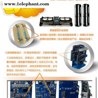 北京天津艾礼富四光束150米  红外对射 红外线对射 红外报警器图6