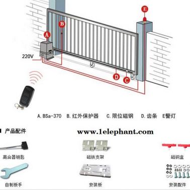 咸宁 随州 恩施百胜门平移门机道闸车牌识别系统 道闸系统 停车场收费系统 车牌识别一体机 伸缩门机