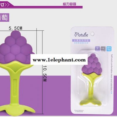 跨境专用 婴儿牙胶一体水果牙胶宝宝磨牙棒软硅胶咬乐玩具图5