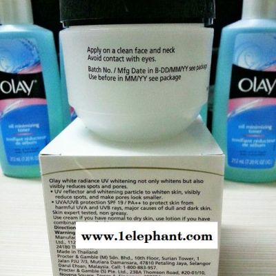 香港代购专柜Olay/玉兰油净白防晒霜3合1美白防晒 SPF19 100g图2