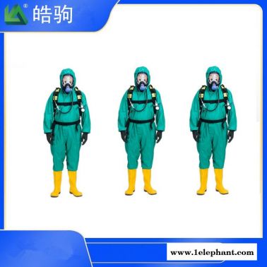 皓驹 连体化学防化服 防护服 三级酸碱轻型防化服 HJF0101轻型防护服 液体致密型 二级化学防护服