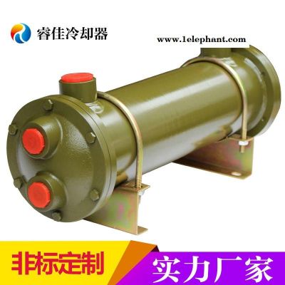 列管式水冷却器 睿佳OR300水冷却器 口罩机液压油冷却器