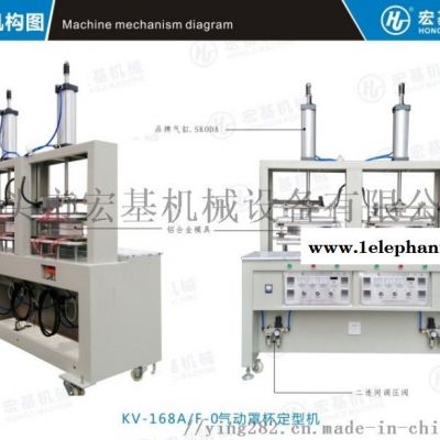 宏基机械KV-168A/F-0气动罩杯定型机，口罩定型机，3D海棉口罩定型机，海棉口罩定型机，帽子定型机图2