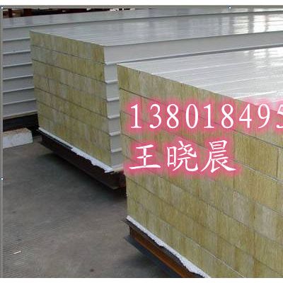 南通生产岩棉夹芯板厂家  A级防火材料1380-184-9554 岩棉瓦楞夹芯板