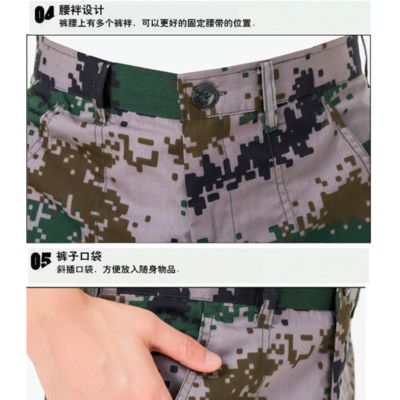 批发海洋数码迷彩短袖套装**夏季迷彩服学生作训服超耐磨户外图5