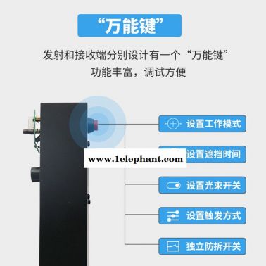 ALEAN/艾礼安ABI-J2002 双光束200米激光入侵探测器 周界围墙激光对射报警系统