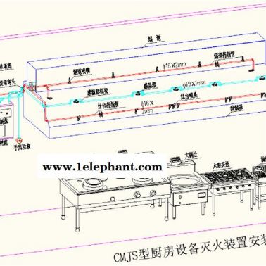 电启动式单瓶组厨房自动灭火系统装置安装工程-振兴消防维修